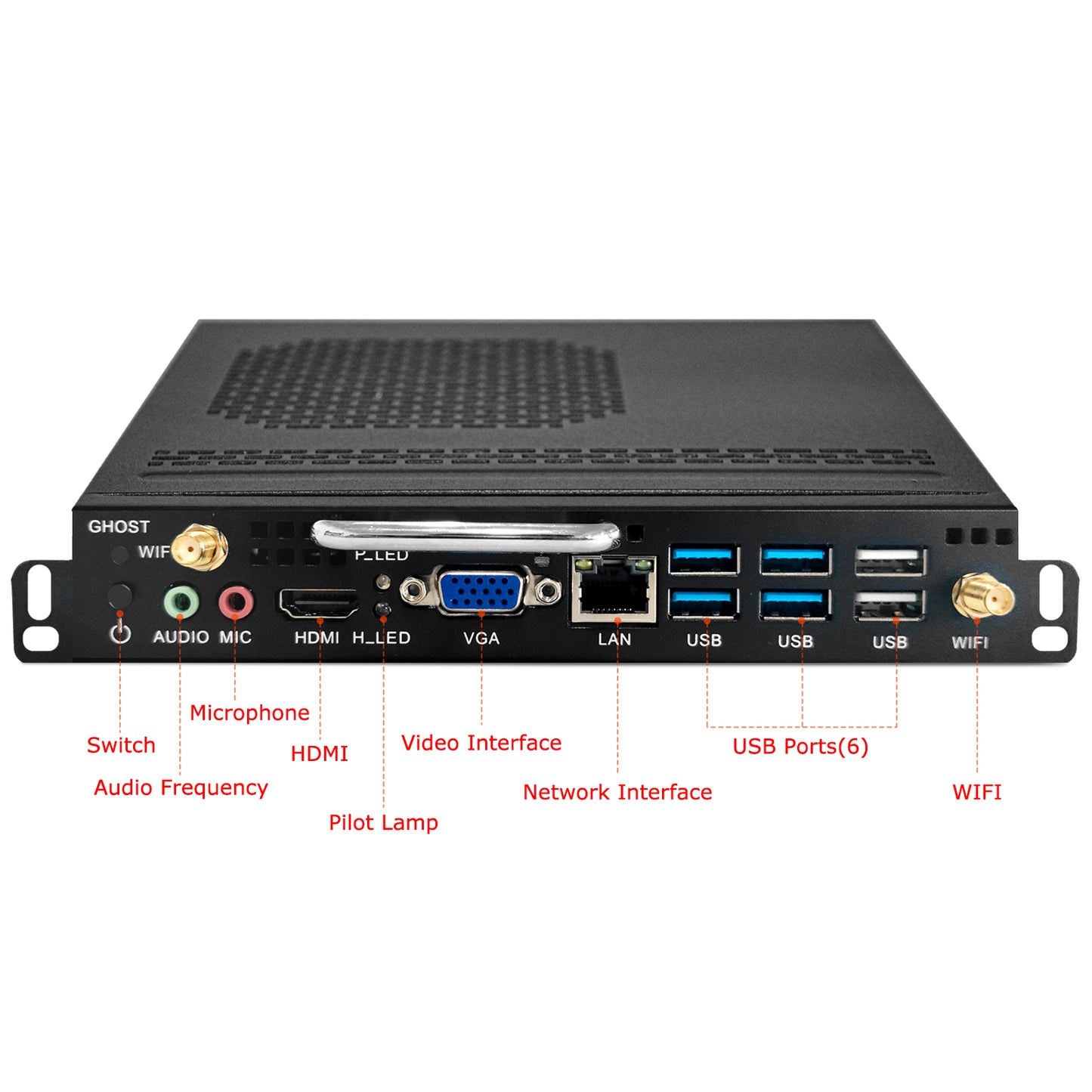 4K Display OPS MINI PC for Interactive Whiteboard, Windows 10 System, intel i3-4th gen 4GB RAM+128GB SSD