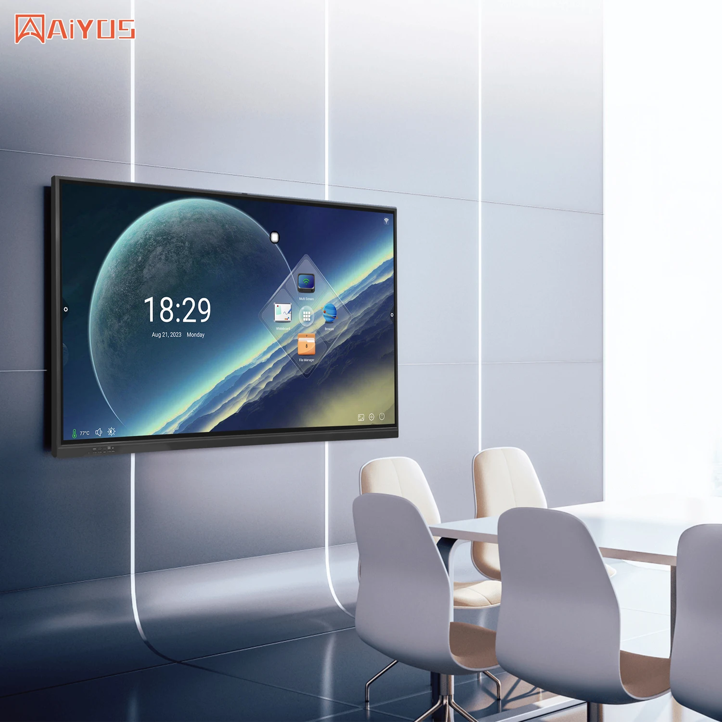 43 Inch Smart Board 4K Interactive Touch Screen Speaker Electronic Interactive Board for School